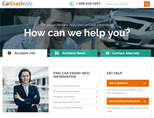 Tablet Screenshot of carcrashinfo.com